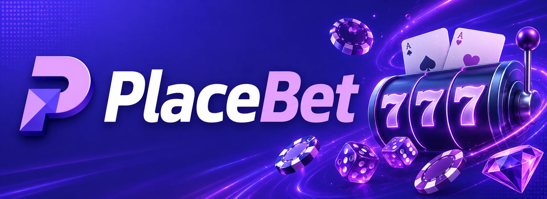 Bannière PlaceBet Casino avec le bonus de bienvenue de 100 % jusqu'à 100 €